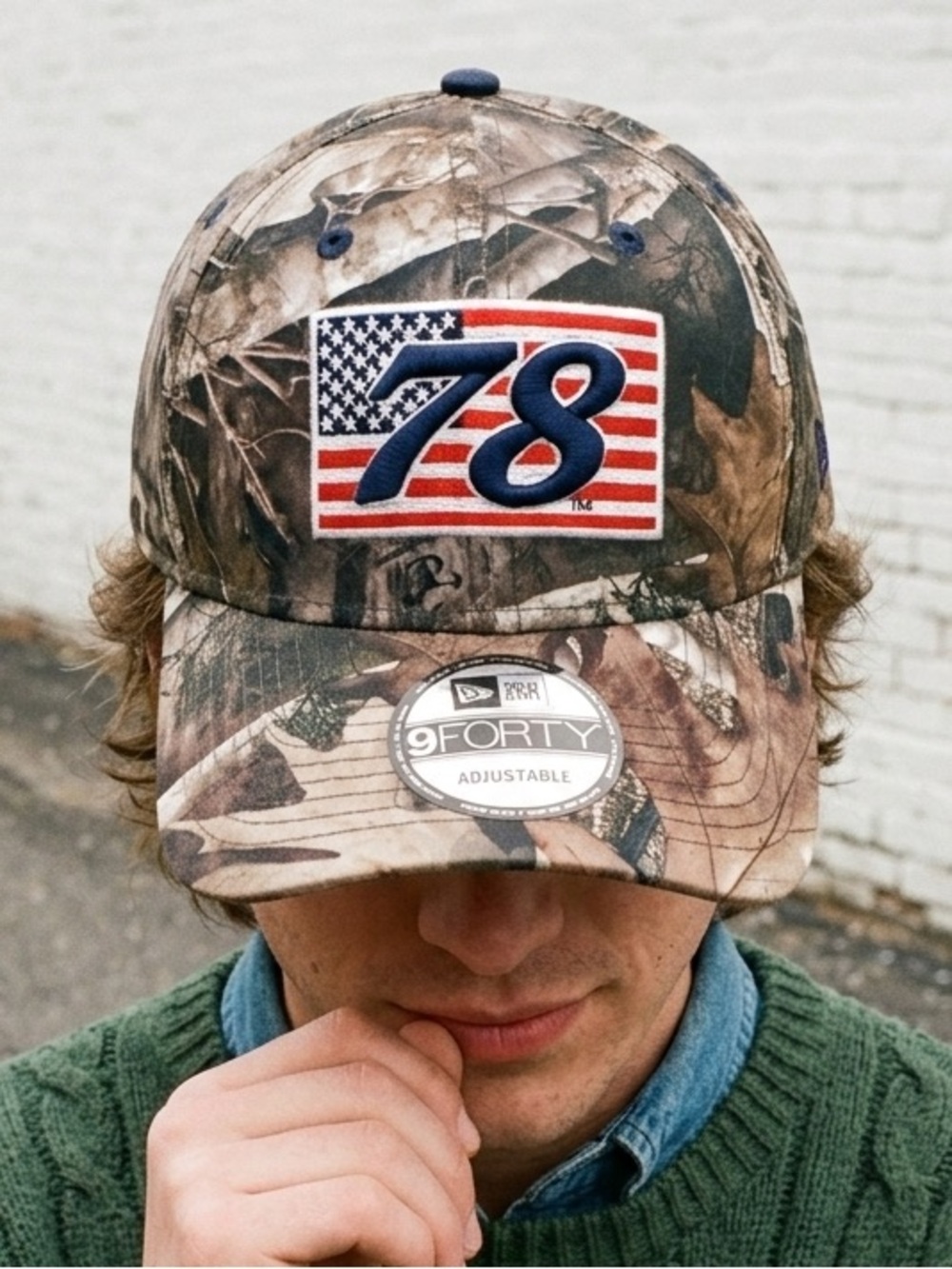 Nascar Martin Truex Jr. #78 Hat New Era 9Forty Camo Flag Cap Adult Adjustable